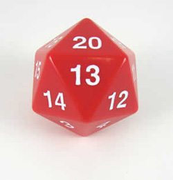 Koplow 55 mm Jumbo Opaque D20 - Red